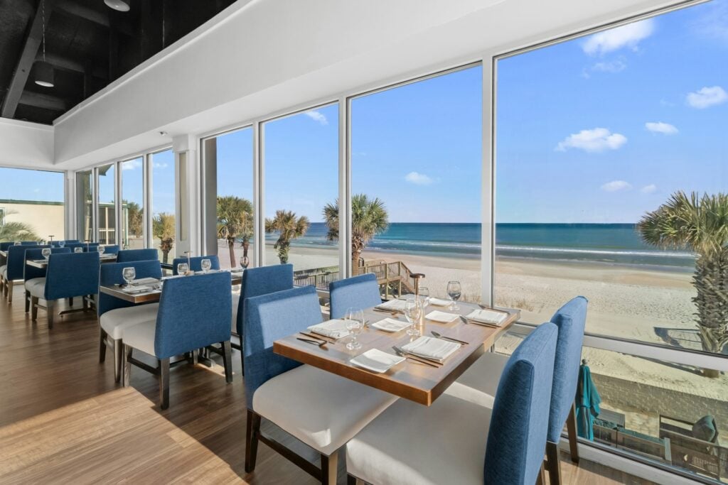 Tide To Table Restaurant - Dining Area with Beautiful Oceanfront Views